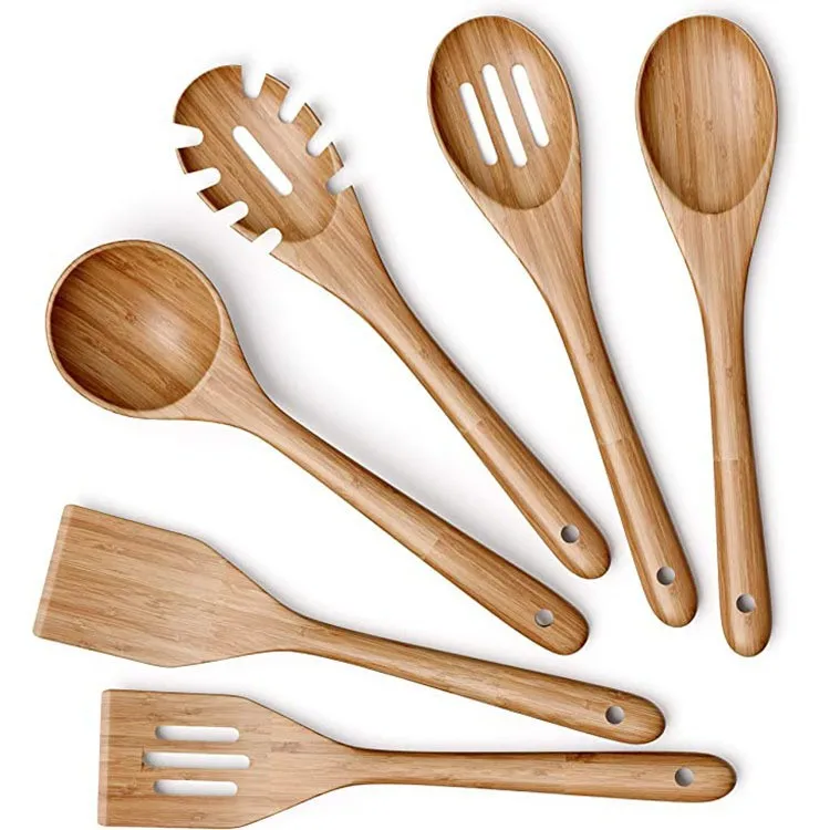 Kitchen Utensils Black Walnut Set