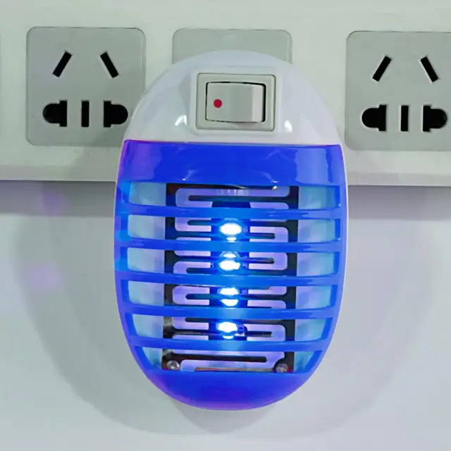 110V-220V Szúnyoggyilkos Lámpa Energiatakarékos, Levehető Műanyag Led Néma Rovar Zapper Kártevőirtás A Nappalihoz - Image 2