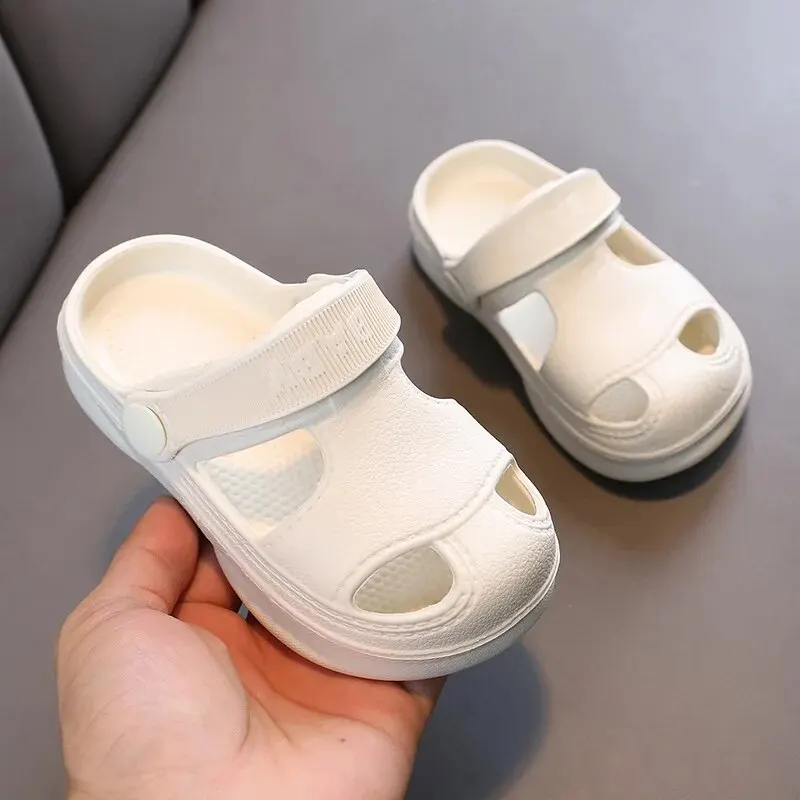 Children's Cave Shoes Summer Boys Baby Non-slip Soft Soled Beach Shoes Girls' Baby Cartoon CHILDREN'S Slippers kids sandals