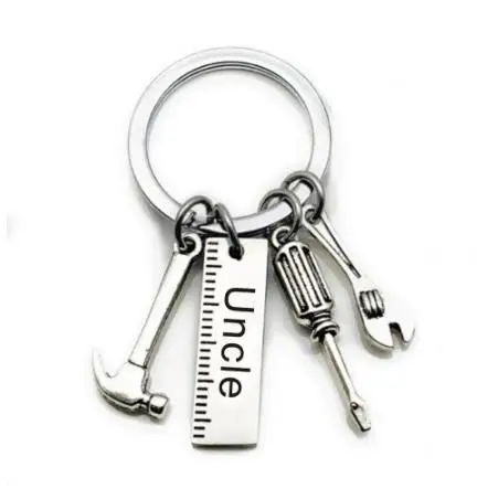 Portable Multi-Tool Keychain with Ruler, Hammer, Wrench, and Screwdriver Set - Ideal Gift