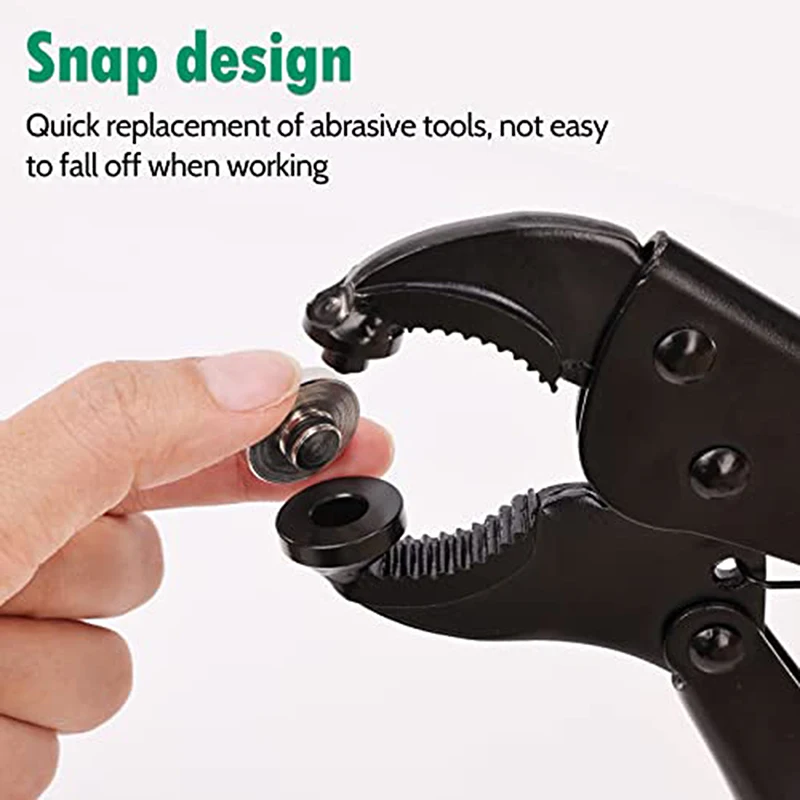 Snap Fasteners Kit Heavy Duty Snap Pliers for Metal Snaps Canvas Kit Tool with 2 Dies for Repairing Boat Covers Canvas