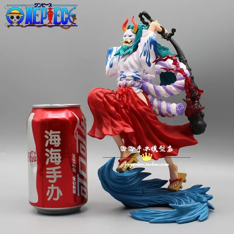 

23 см аниме фигурка, One Piece Yamato Raimei Hakke Статуэтка из ПВХ экшн-фигурка, Коллекционная модель, кукла, подарок, украшения, игрушки