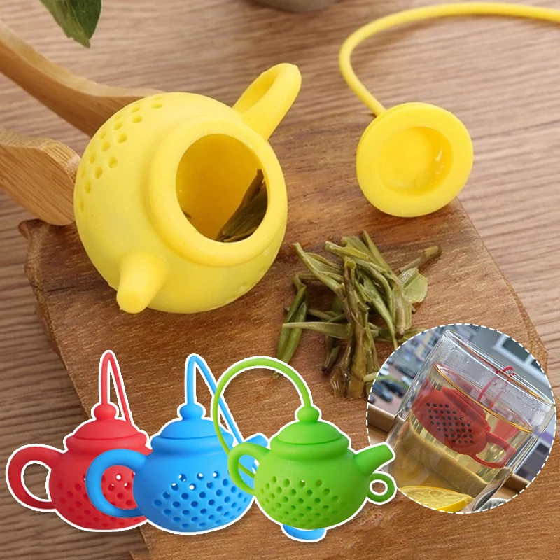 Description Picture 2 of itemSilicone Tea Infuser Teapot-Shape Strainer Tea Bag Leaf Filter Diffuser Teaware Teapot Accessory Kitchen Gadget
