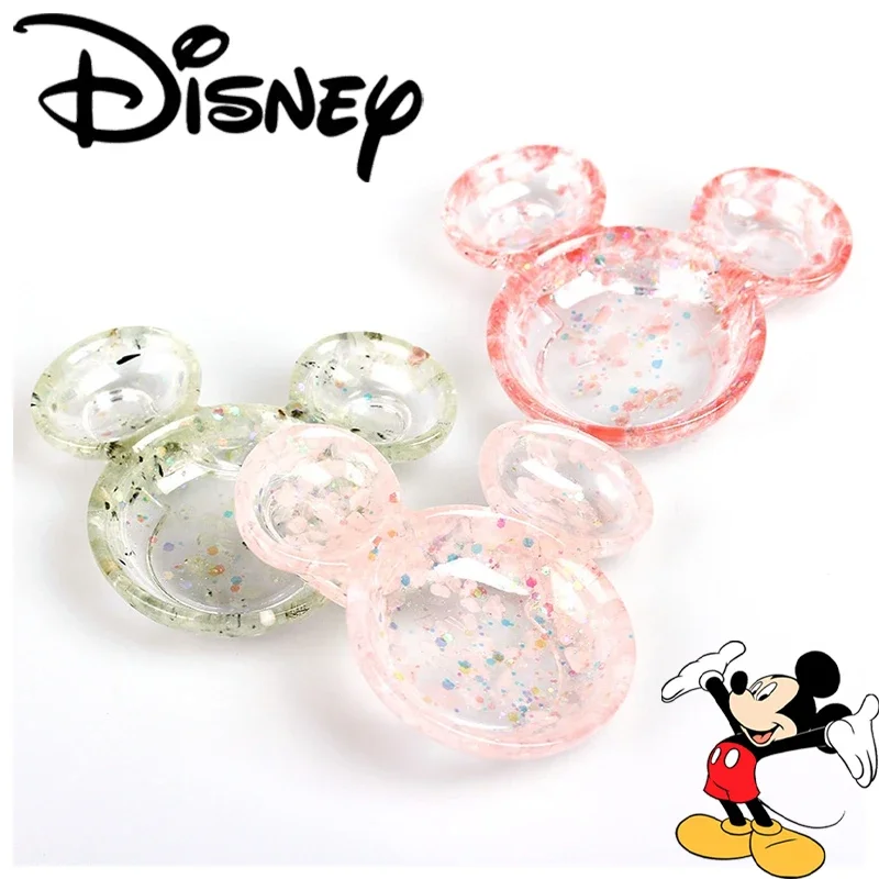 Disney Mickey Mouse Candy Plate Table Plates Fruit Plate Snack Porch Key Storage Tray Home Living Room Storage Creative candy plate