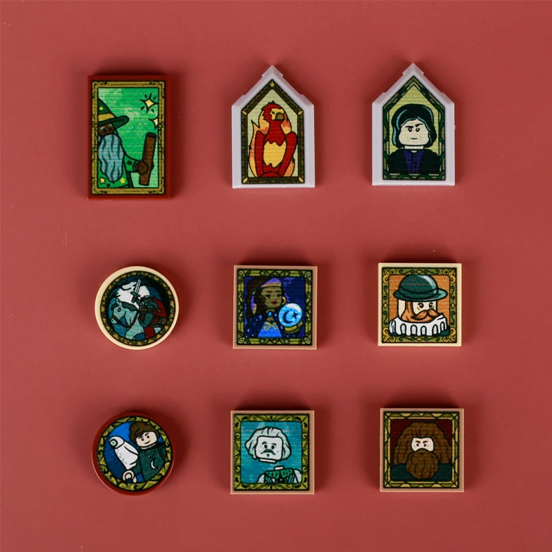 Custom Magician Wizard Portrait Building Blocks Set