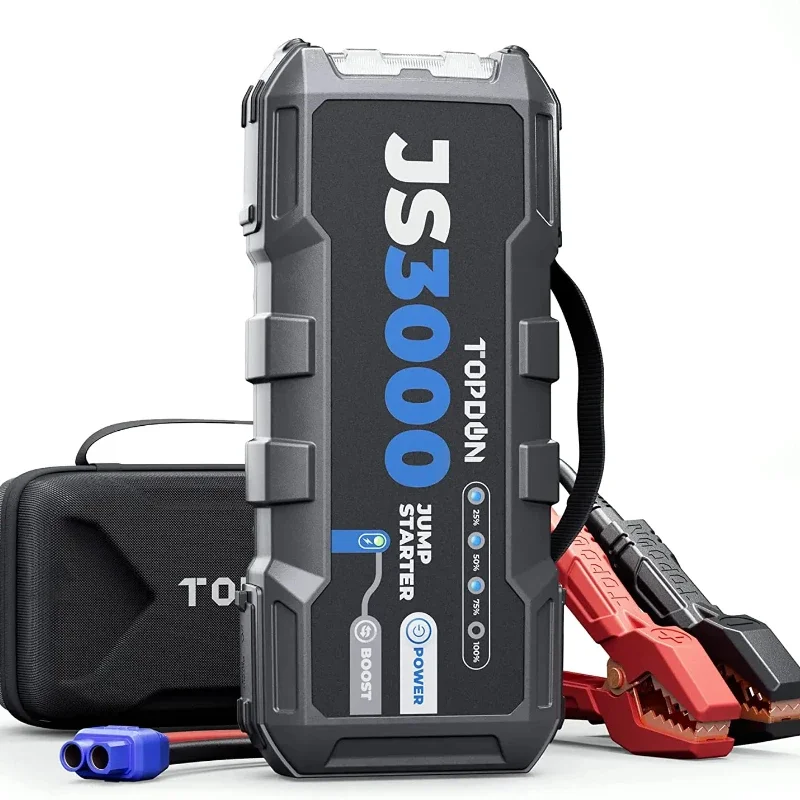 Topdon Js3000 Jumpstarter 12V Jump Starter 3000K Amp Car Jump Starter Start 3000 Peak