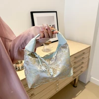 New Style Fine Embroidery Ladies Handbags Summer Fashion Shoulder Bag Crossbody Daily Party Tote Handbag for Women