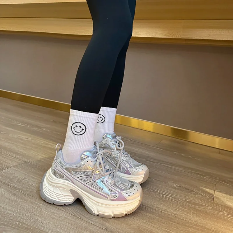 2024 Hot Women Platform Shoes Brand Women's Sneakers Comfortable Wear-resistant Breathable Women Sport Shoes Zapatillas De Mujer