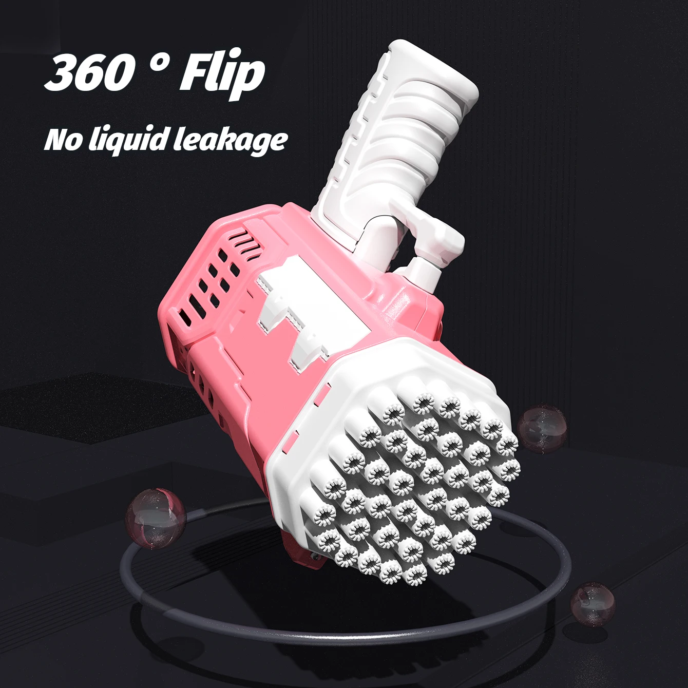 Bring 2 bottles of 50ml bubble water 40 hole 2pcs bubble toys handheld bubble gun wedding game Children's Toys outdoor games toy 4