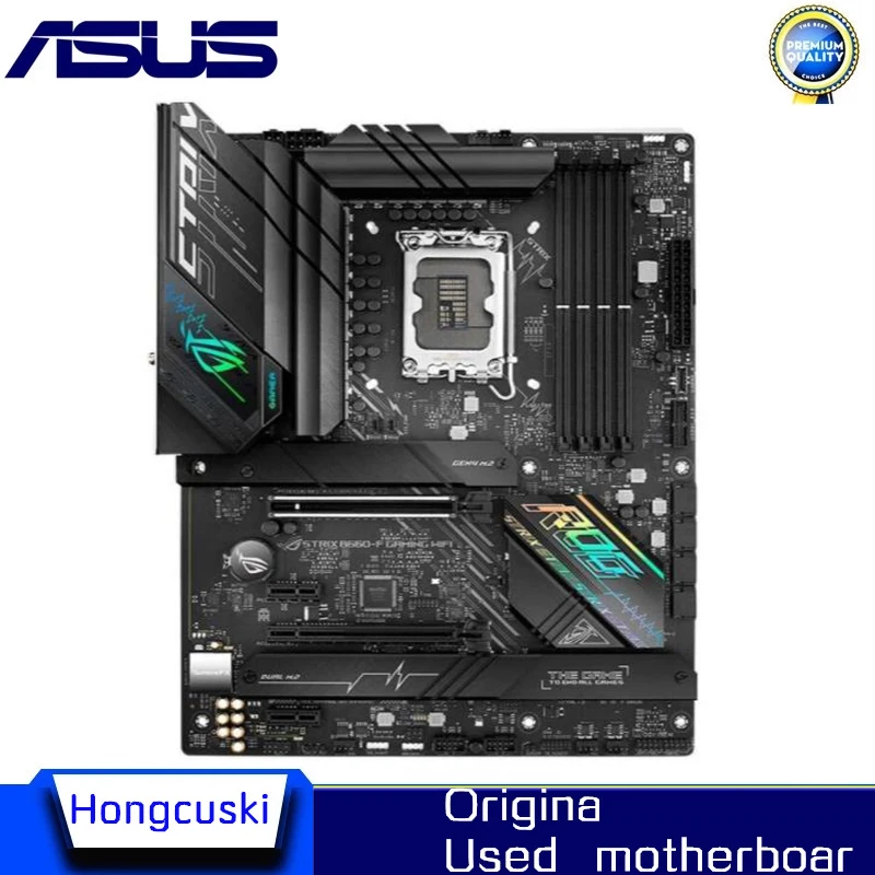 Б/у материнская плата B660M для ASUS ROG STRIX B660-F GAMING WIFI LGA 1700 DDR5 B660 с поддержкой CPU i5 10400f i3 12100f 12400f