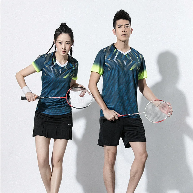 

Badminton Jerseys & shorts Men & Women shuttlecock shirt Tennis skirt Badminton training suits Short sleeve tracksuit Sportswear