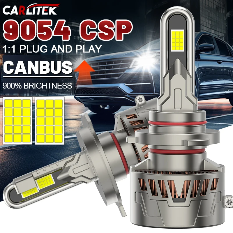 CARLITEK LED Headlight Bulbs H7 H1 H4 H8, Super Bright 6000K White 12V 2 Copper Tube H11 9005 HB3 9006 HB4 880 881