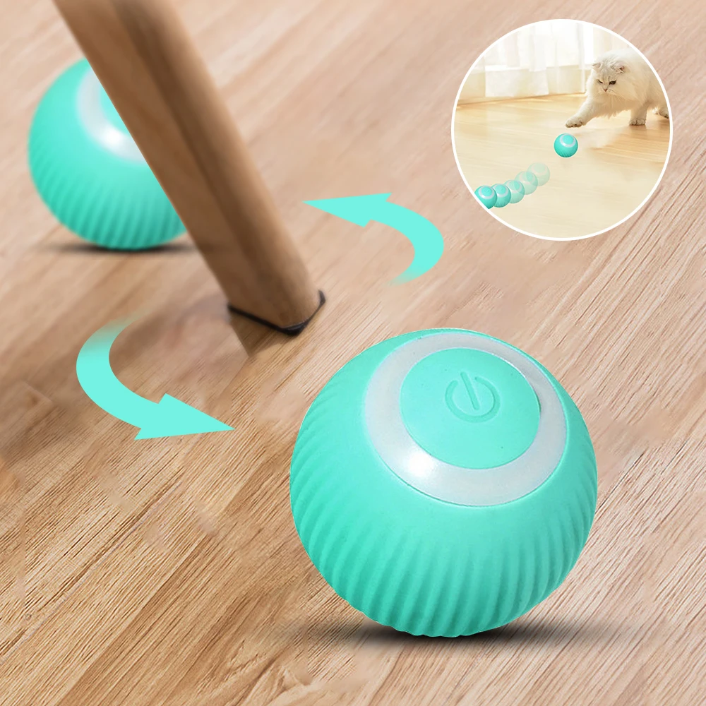 SelfmovingSmartElectricCatBallToysAutomaticRollingCatToysfor