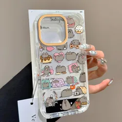 Adorable Clear Phone Case Featuring Pusheen's Cat Design - Samsung S26 Plus 5G (TTK - 429TK260708708)