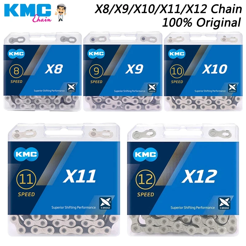 

Велосипедная цепь KMC X8 X9 X10 X11 X12, цепь для дорожного велосипеда 8 в, 9 В, 10 в, 11 в, 12 В, скоростная цепь для горного велосипеда, детали