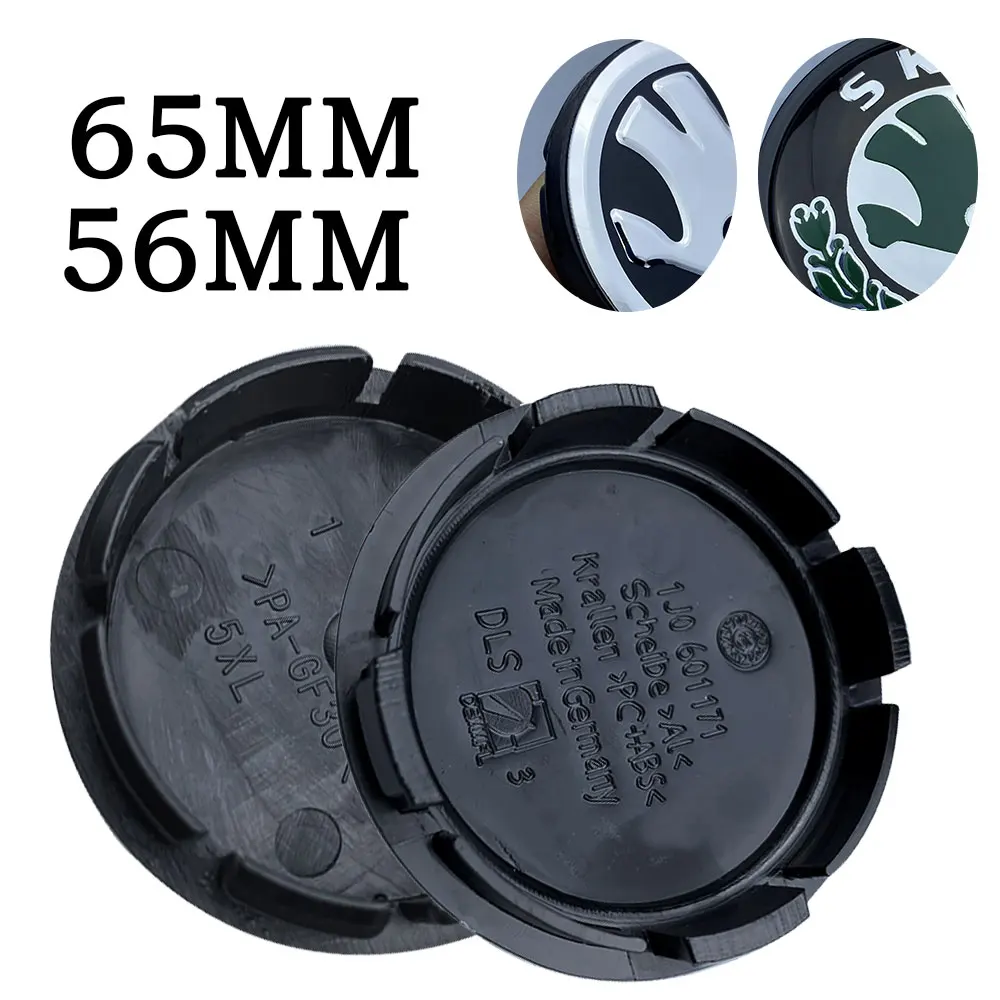 20pcs 56mm 65mm Balck Green Car Wheel Hub Center Caps Cover For Skoda