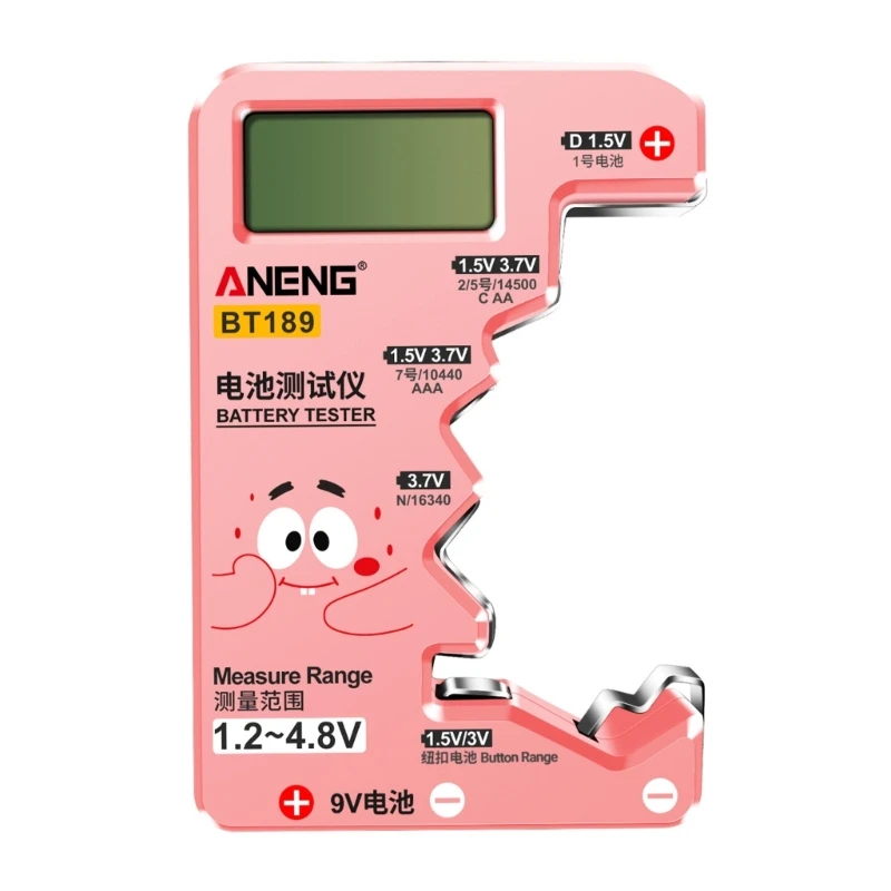 Battery Tester LCD-Digital for AA AAA C-D 9V Batteries Button Cells Dropship battery tester,lithium battery tester