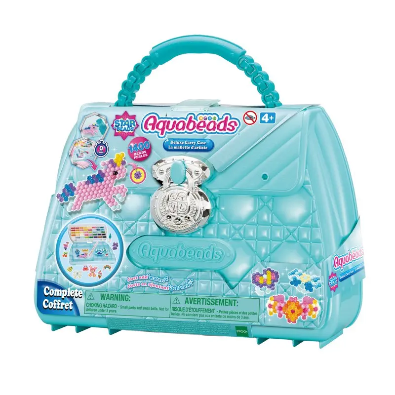 

Carry Case, Complete Arts & Crafts Bead Kit for Children - Over 1,400 Beads