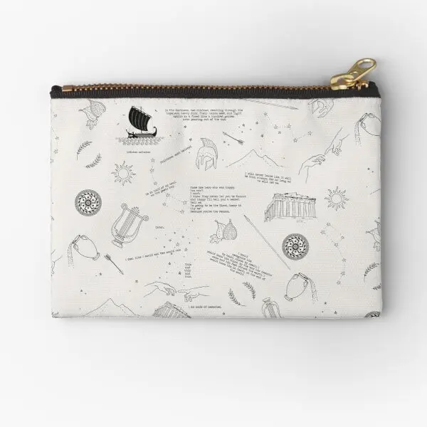 

The Song Of Achilles Zipper Pouches Cosmetic Packaging Socks Pure Money Storage Panties Key Small Coin Underwear Women Pocket