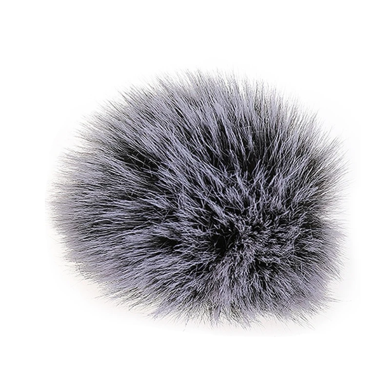Furry Fur pára-brisa para microfone, Windproof Muff, tampa do pára-brisas para Sony Rode Boya Lapel Lavalier Mic, 5mm, 10m