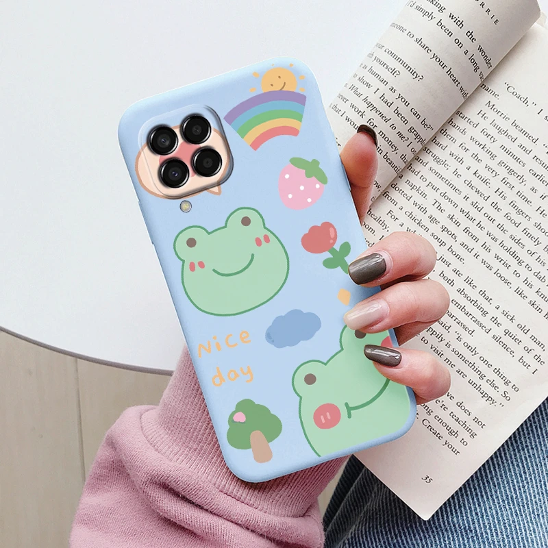 Cute Painted Soft Cover Cartoon Cat & Sunflower TPU Case