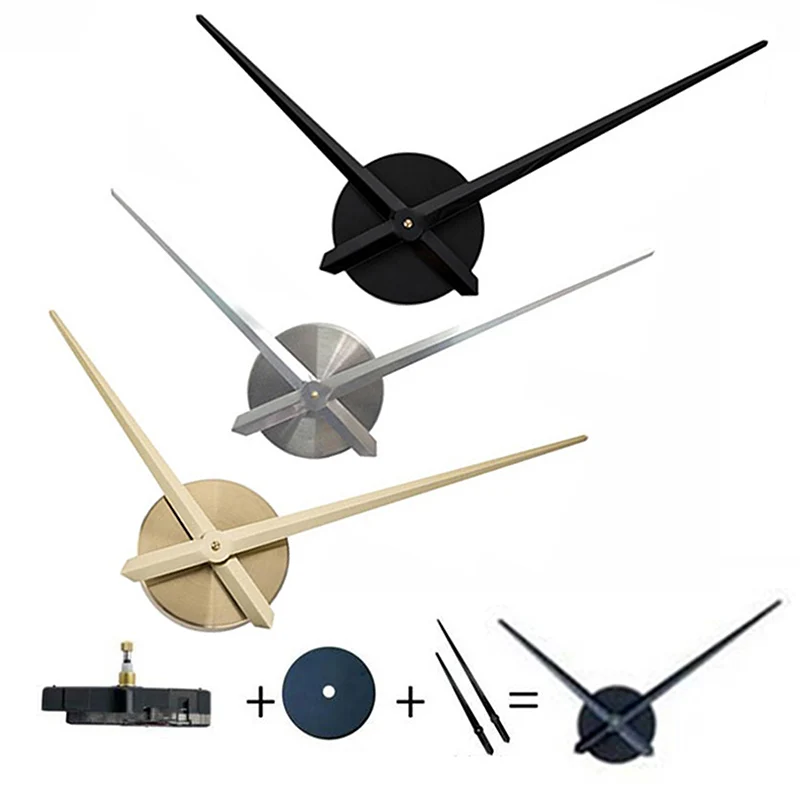 Wall Clock 1PC Brief DIY Large Clock Needles Quartz Mechanism Big Size Hour Hands Accessories for 3D Modern Home Decor