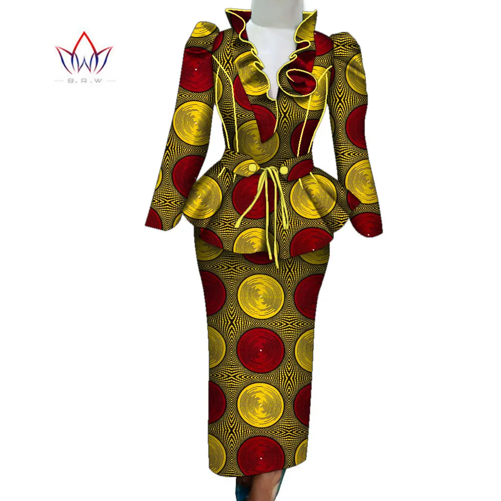African Clothes For Women Full Sleeve Female 2 Piece Sets Womens Outfits 2023 Luxury Print