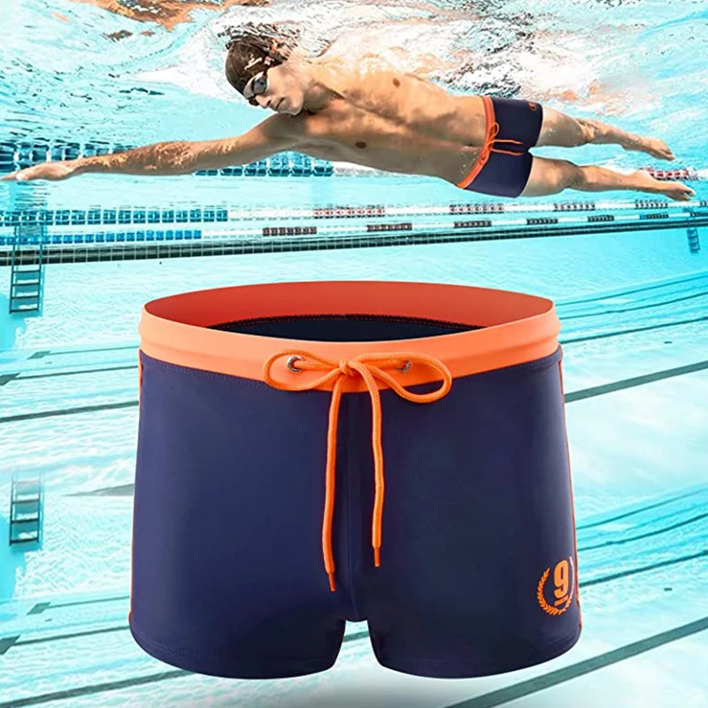 Escatch Hot Swimwear Men Breathable Men's Swimsuits Beach Trunks Boxer Briefs Sunga Swim Suits Maillot De Bain with Pad 3