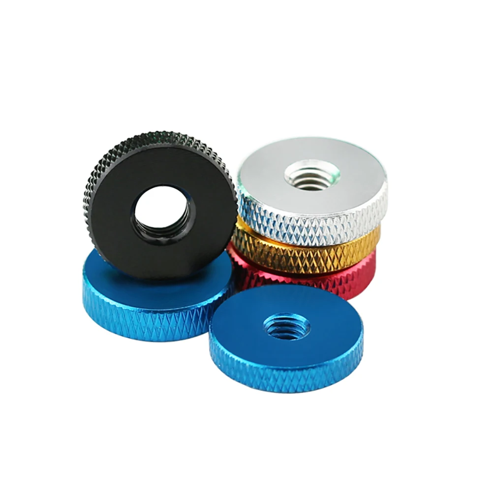 M5 M6 M8 M10 M14 M16 Colourful Aluminum Alloy Knurled Thumb Nuts Hand Tighten Nut For Locking Airflame FPV RC Model Toys