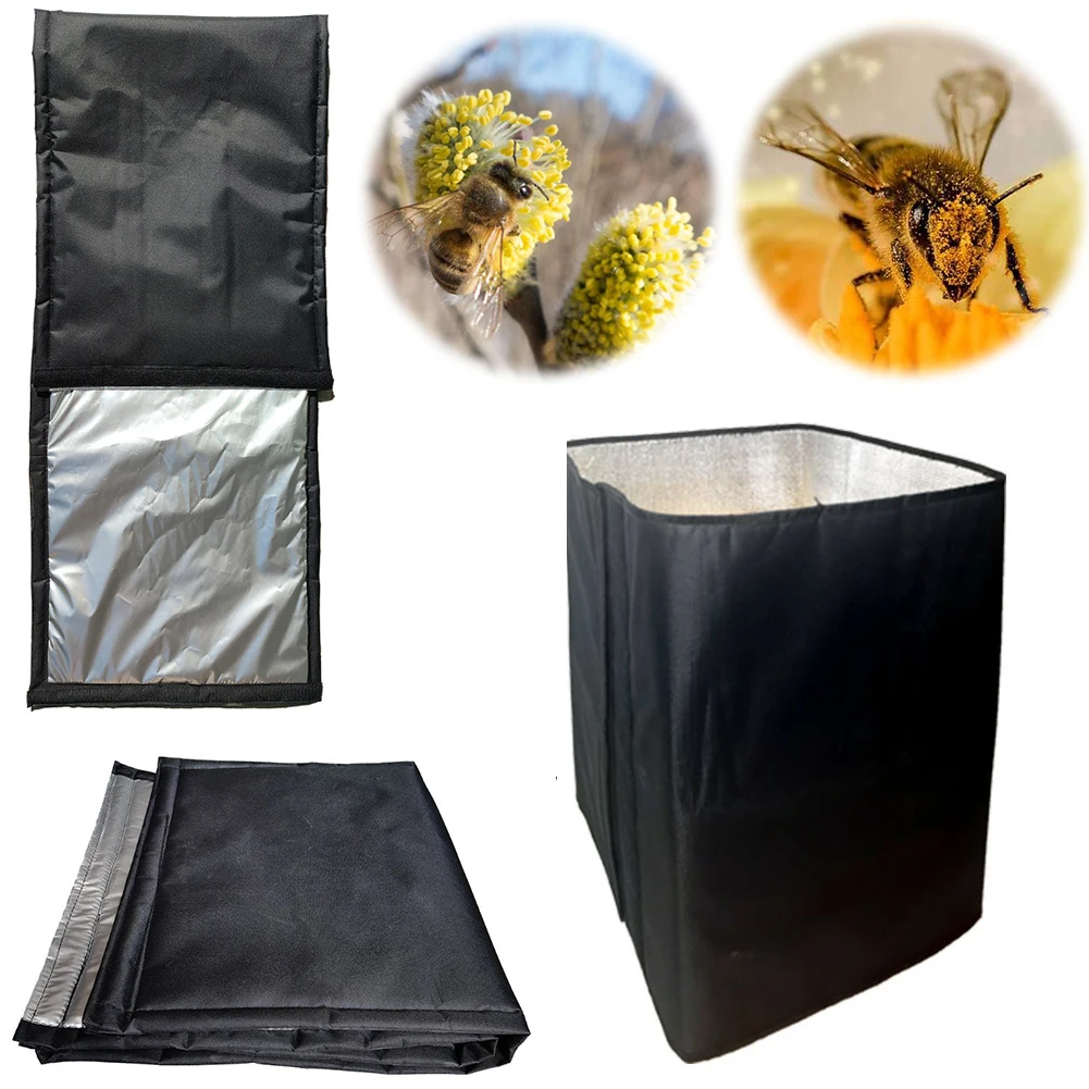 75.2 X 23.5 Inches 600D Oxford Winter Beehive Wrap Windproof Winter Bee Hive Protection Cover Beekeeping Supplies