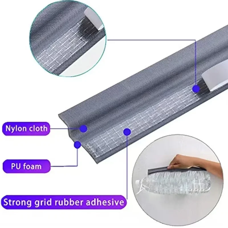 Waterproof Self-Adhesive Door and Window Seal Strip - Dustproof Noise and Insect Barrier