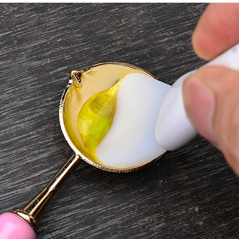 Seal Stamp Wax Spoon Cleaning Tool Soft Silicone Spoon Melting Wax Spoon Cleaner DIY Wedding Invitation Clear Stamps Tool