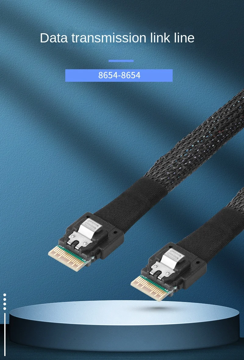 Cavo PCI-E NFHK Slimline SAS SFF-8654 A SFF-8654 - 40 Cm, Per Controller E Backplane - Foto 5