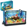 Fish Tank Building Kit with Lights, MOC Marine Aquarium Marine Animal Building Blocks Toys for Kids 6+, Bricks Toys Gifts 2