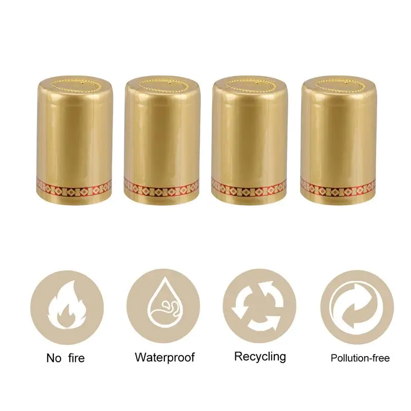 Red Wine Sealed Cover Bottle Heat Shrinkable Bottle Cover Wine Shrink Top For Accessories 100pcs 33mm heat shrinkable wine bottle cap