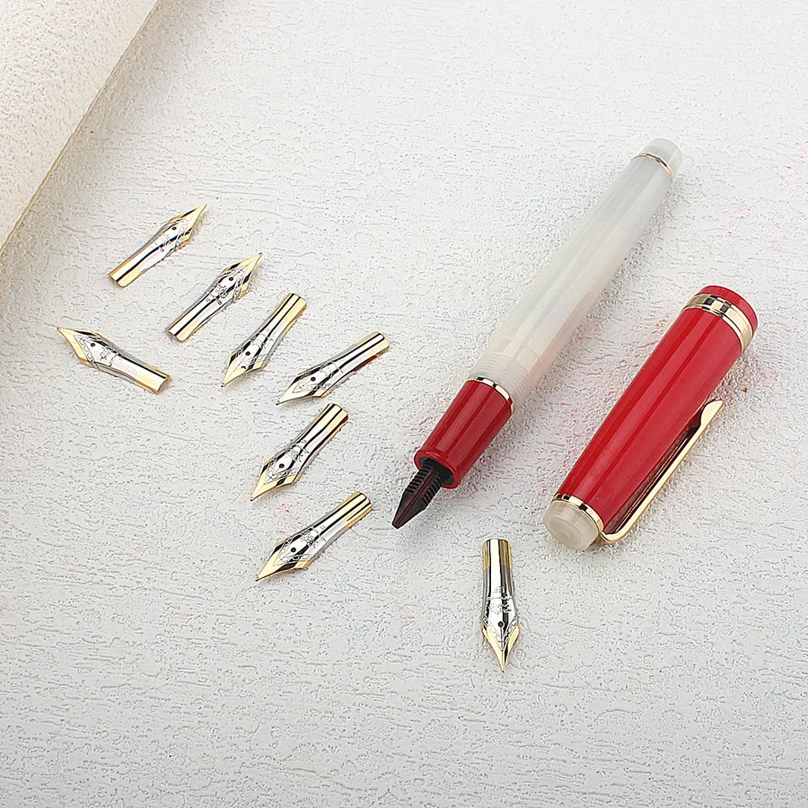 3PCS Jinhao Metal Fountain Pen 26 # Nibs Spare Nibs for 250, 500, 189, 82, 8802, 5000, Dragon Phoenix Pens 6
