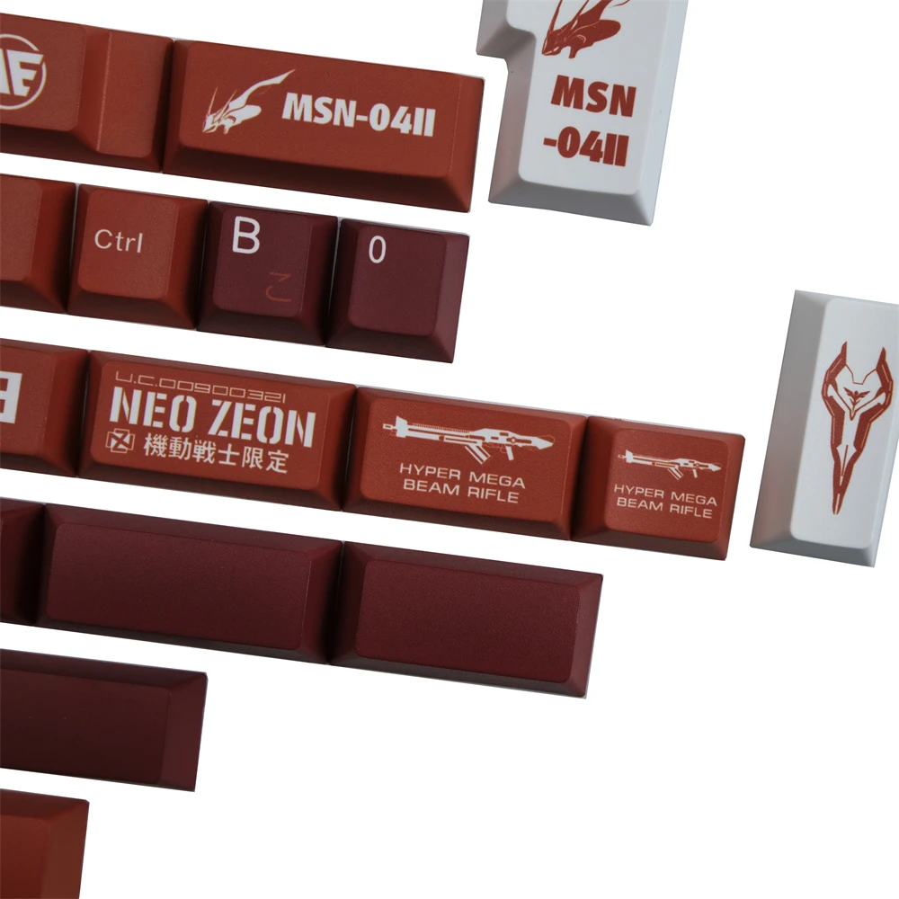 DYE-Sublimação Cereja Perfil para Teclado Mecânico Interruptor MX, 140 Teclas