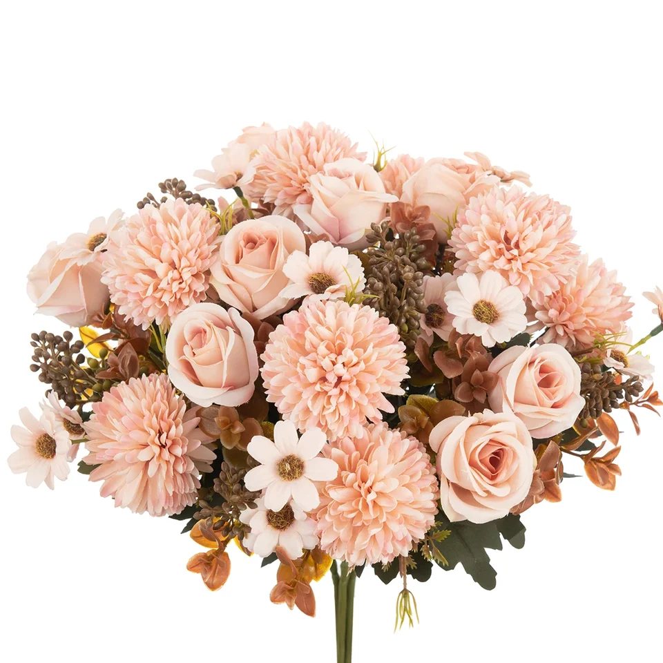 Fleurs Artificielles Boîte Roses DIY Bouquets Centres De Table Faux