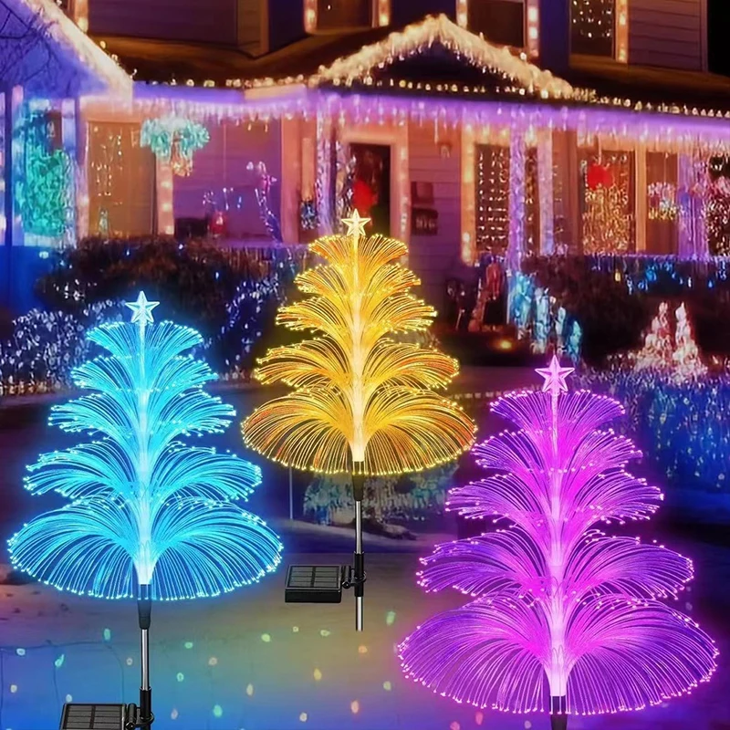 Solar LED Lights 7 Color Change Waterproof Outdoor Garden Decor Lawn Lamp