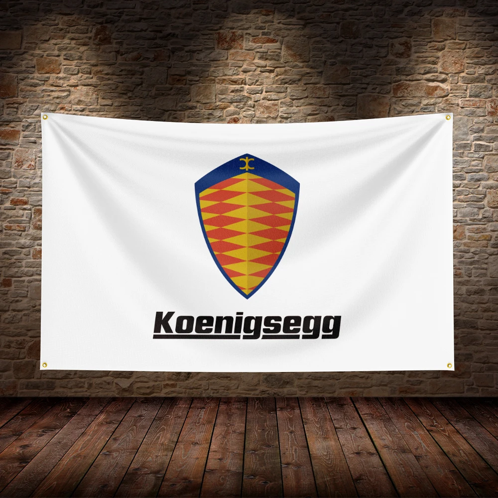 3x5 футов K-Koenigseggs Гоночный флаг полиэстер печатные автомобильные флаги для декора комнаты гаража