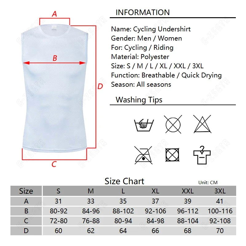 New Cycling Underwear Sport Base Layer White Cycling Jersey Reflective Vest Men Undershirt Quick Dry Elastici Vest Road Bike Je