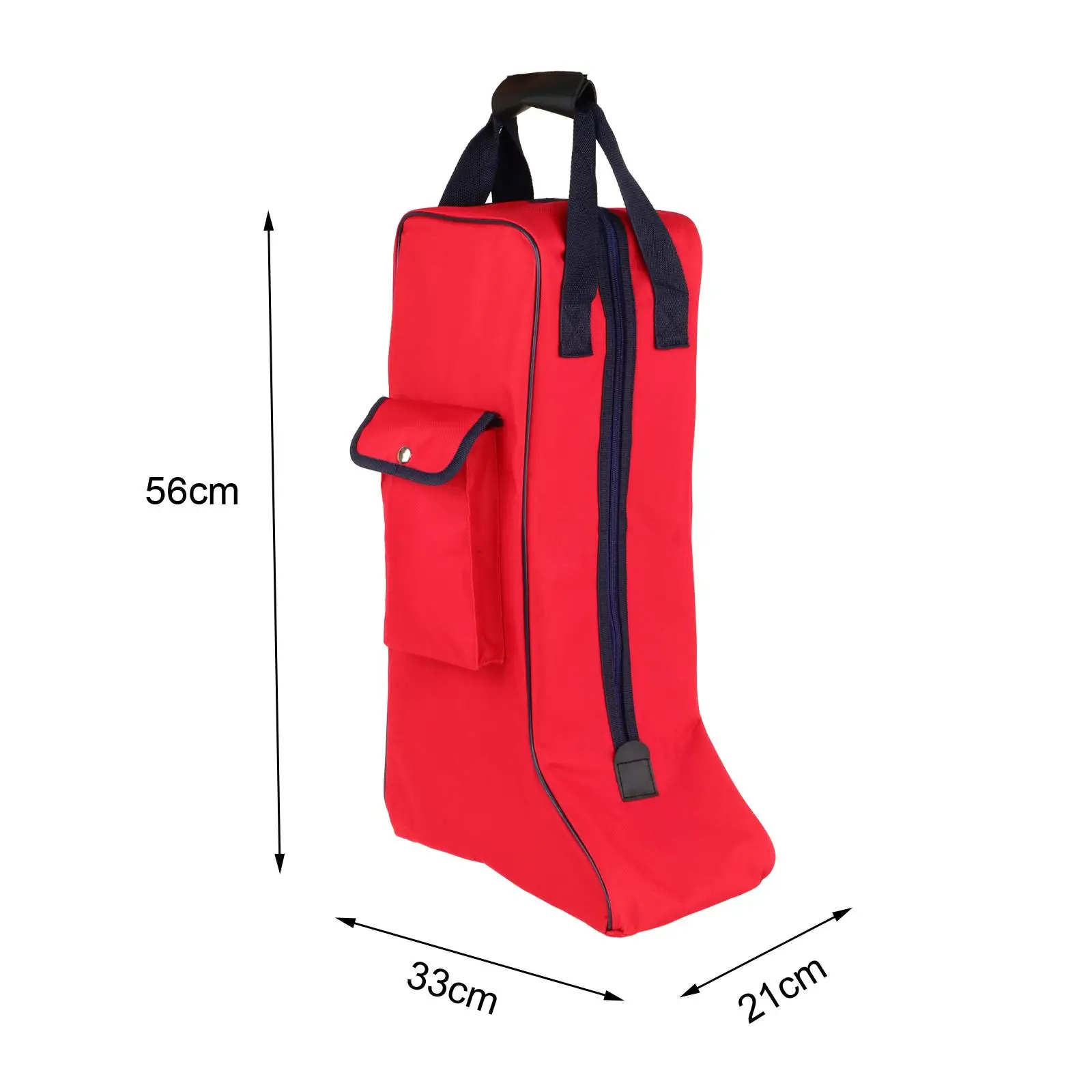Portable Knight Boot Bag with Top Handle Side Pocket Versatile Waterproof Zipper Closure for Rock Climbing Shoes Storage Bag