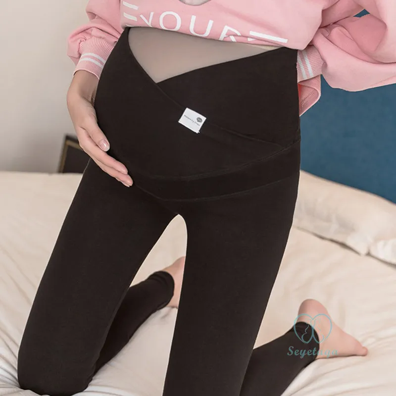 Across V Low Waist Belly Cotton Maternity Skinny Legging Spring Casual Pencil Pants Clothes for Pregnant Women Autumn Pregnancy new v low waist belly cotton maternity legging spring casual skinny pants clothes for pregnant women autumn pregnancy shaping