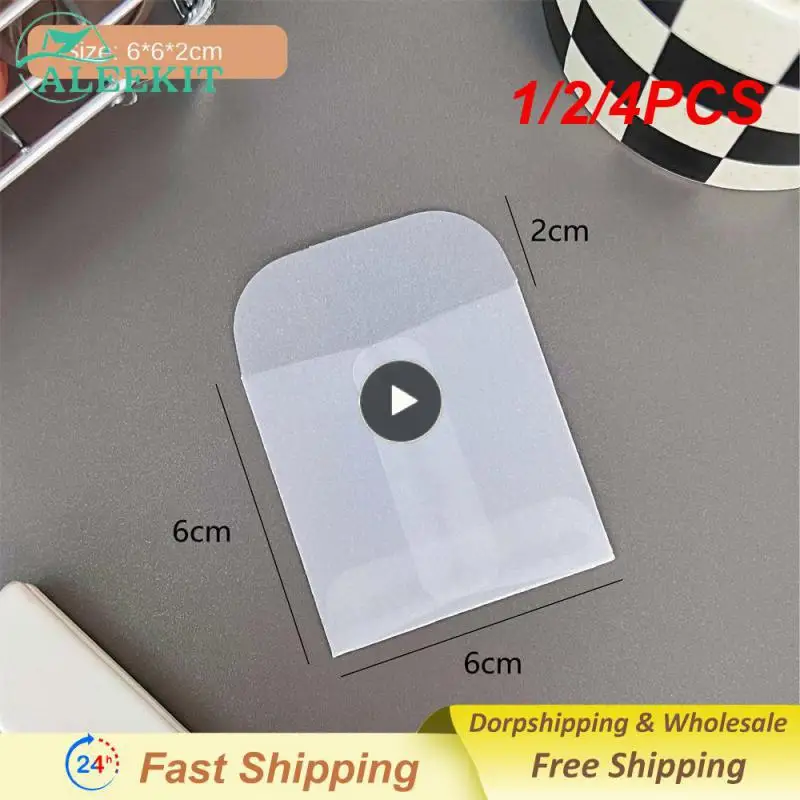 

1/2/4PCS Small And Portable Protective Bag Approximately 2.2g Card Case Storage Translucent Durable And Environmentally Friendly