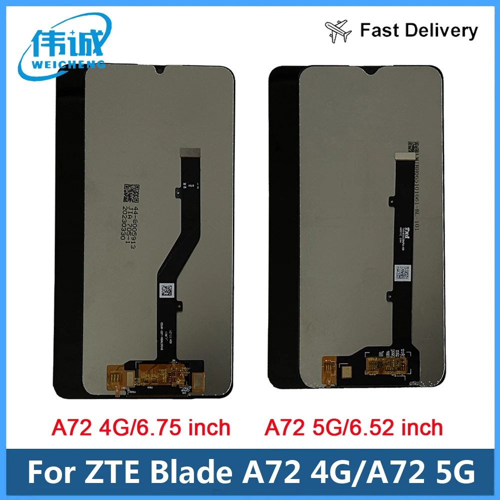 

New Tested LCD For ZTE Blade A72 4G LCD Display+Touch Screen Digitizer Assembly Display For ZTE A72 5G 7540N A72 LCD Repair Part