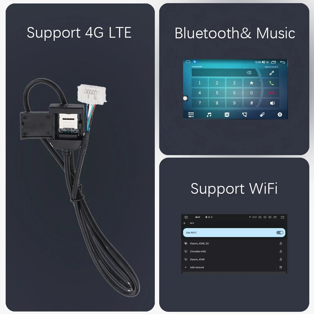 720P CarPlay 8インチ 2DIN グレー Android 14.0 カーオーディオ