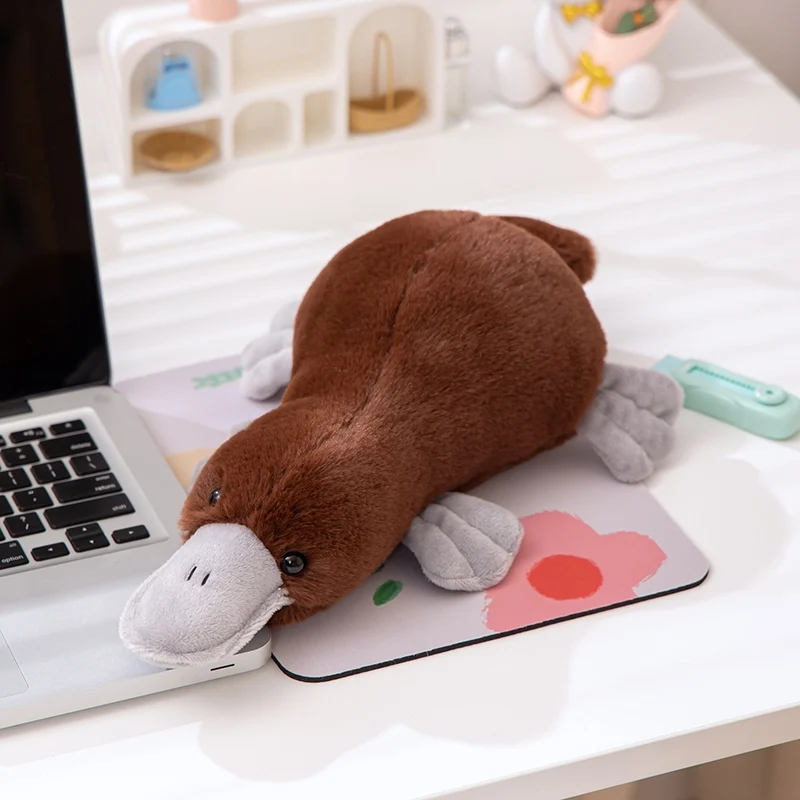 Cute Plush Platypus Pillow For Car Decoration Kids Comforting on Holidays Creative Soft Tabletop Stuffed Toy for Stress Relief