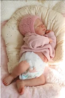 18-20Inch Cuddly Full Body Soft Viny Pascale Bebe Reborn Girl With Painted Hair Handmade Lifelike Realistic Reborn Baby Girl 2