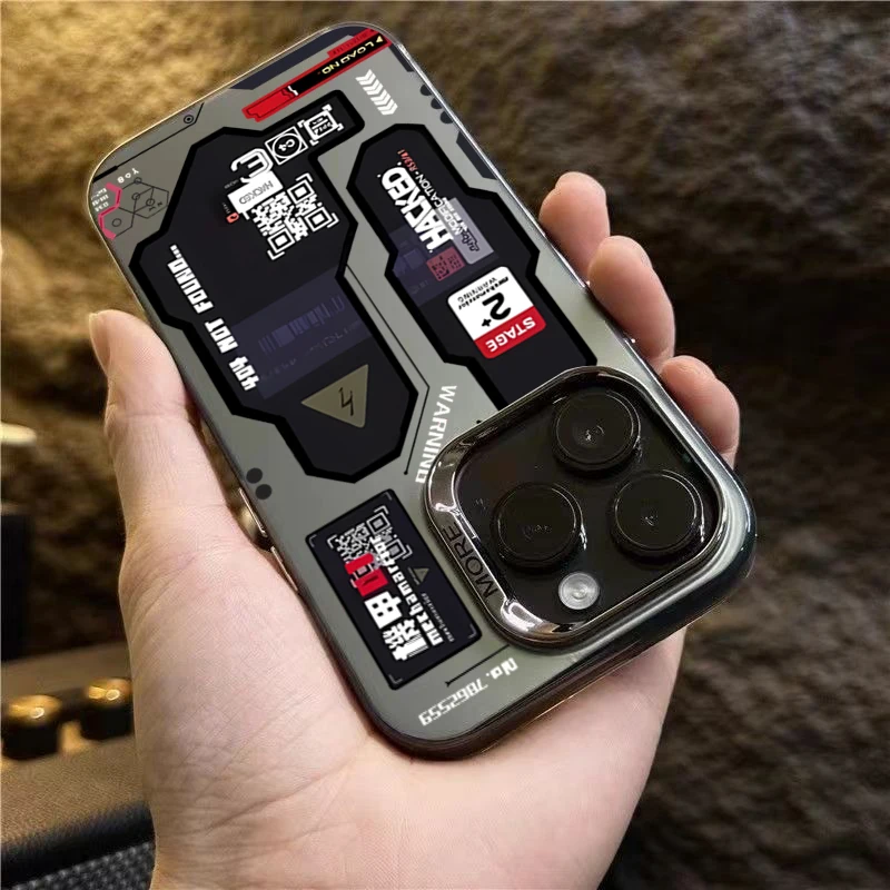 Mecha-Style Graffiti Phone Case Cover