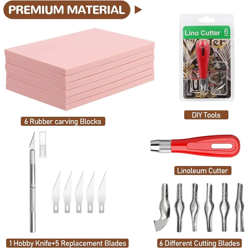 Rubber Stamp Carving Kit 6